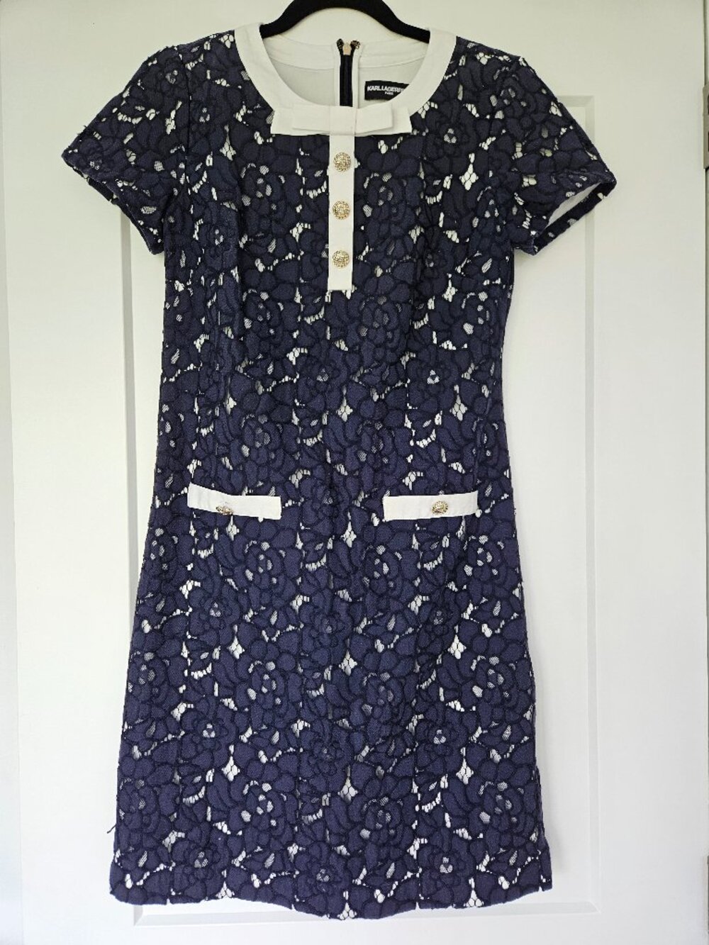 Blue lace dress size 4